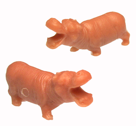 TINY Hippo Miniatures (2) - Click Image to Close
