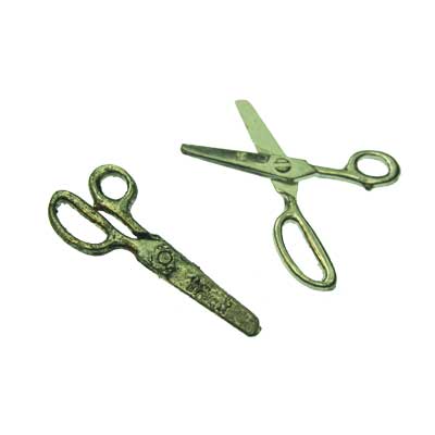 Moveable Vintage Miniature Scissors (1) - Click Image to Close