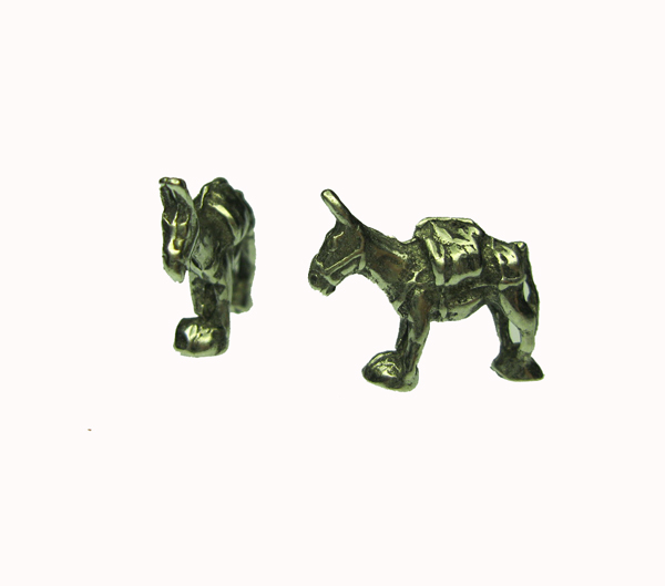 Pewter Miniature Donkey (1) - Click Image to Close