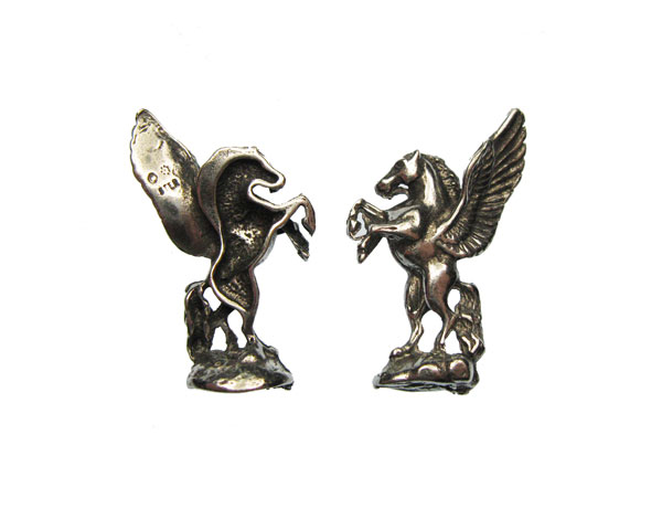 Pewter Miniature Pegasus Flying Horse (1) - Click Image to Close
