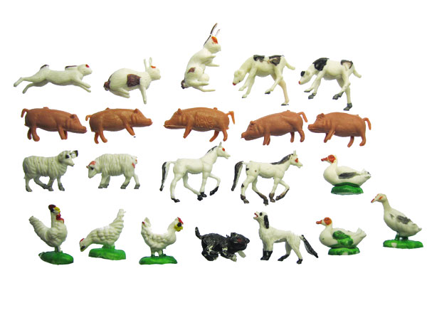 The TINIEST Farm Animal Vintage Miniature Set - Click Image to Close