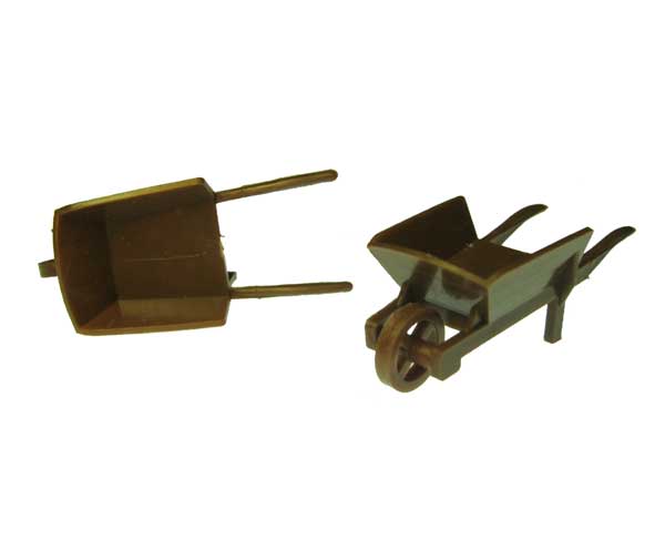 Wheelbarrow Vintage Plastic Miniatures (2) - Click Image to Close