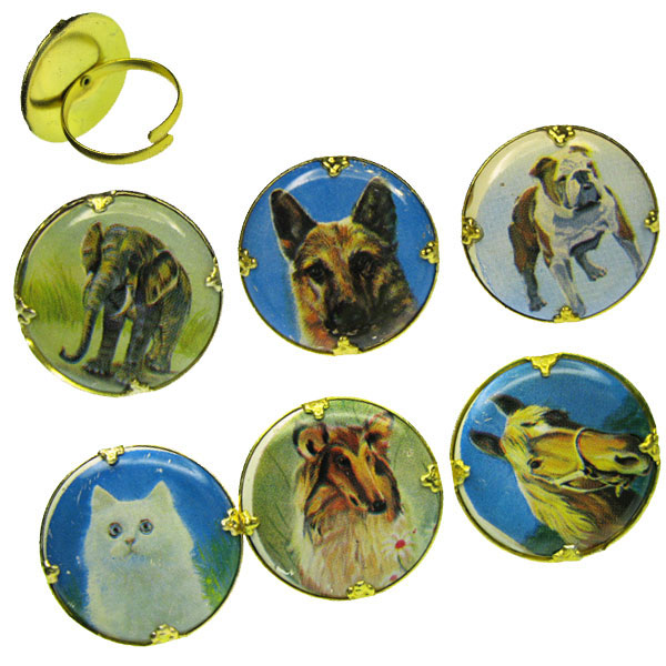 Instant Pet Animal Vintage Ring (1) - Click Image to Close