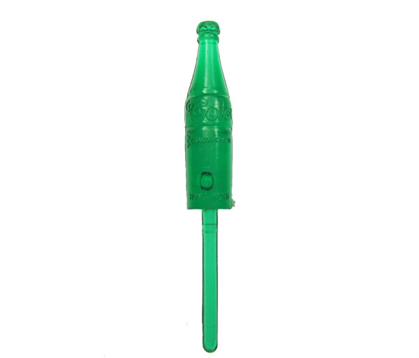 Green Cola Bottle Vintage Pick Topper (6) - Click Image to Close