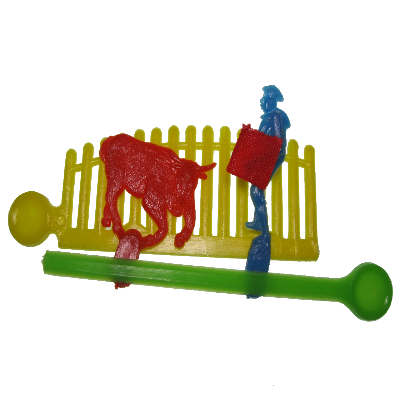 Bullfighter Mechanical Action Vintage Novelty Toy - Click Image to Close
