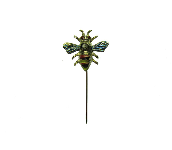 Enamel Bee Vintage Stick Pins (3) - Click Image to Close