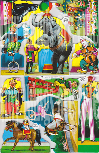 Circus Scrap Sheet - Click Image to Close