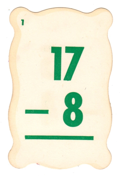 Subtraction Vintage Flash Cards (3) - Click Image to Close
