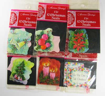 Assorted Packets of Christmas Seals (4) - Click Image to Close