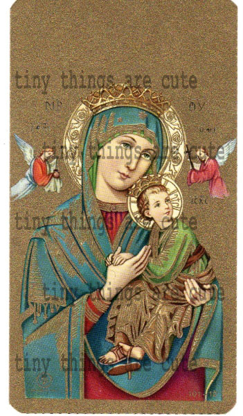Italian Vintage Holy Card (1) - Click Image to Close