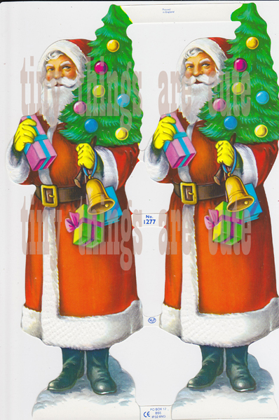 Oversized Santa Scrap Sheet - Click Image to Close