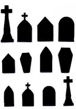 Grave Stone Cut-Outs - Click Image to Close
