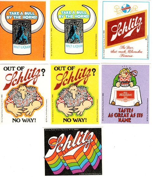Vintage 1970's Beer Patch : Choice of SCHLITZ, OLD MILWAUKEE, MALT LIQUOR - Click Image to Close