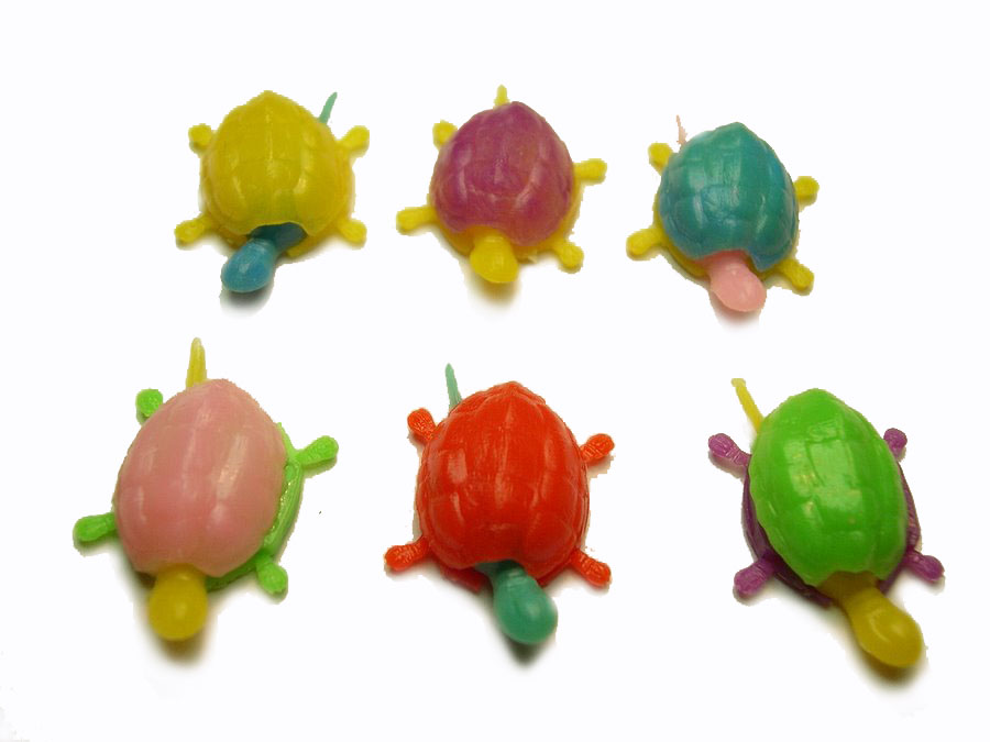 Wiggle Turtle Vintage Plastic "Mechanical" Charms (3) - Click Image to Close